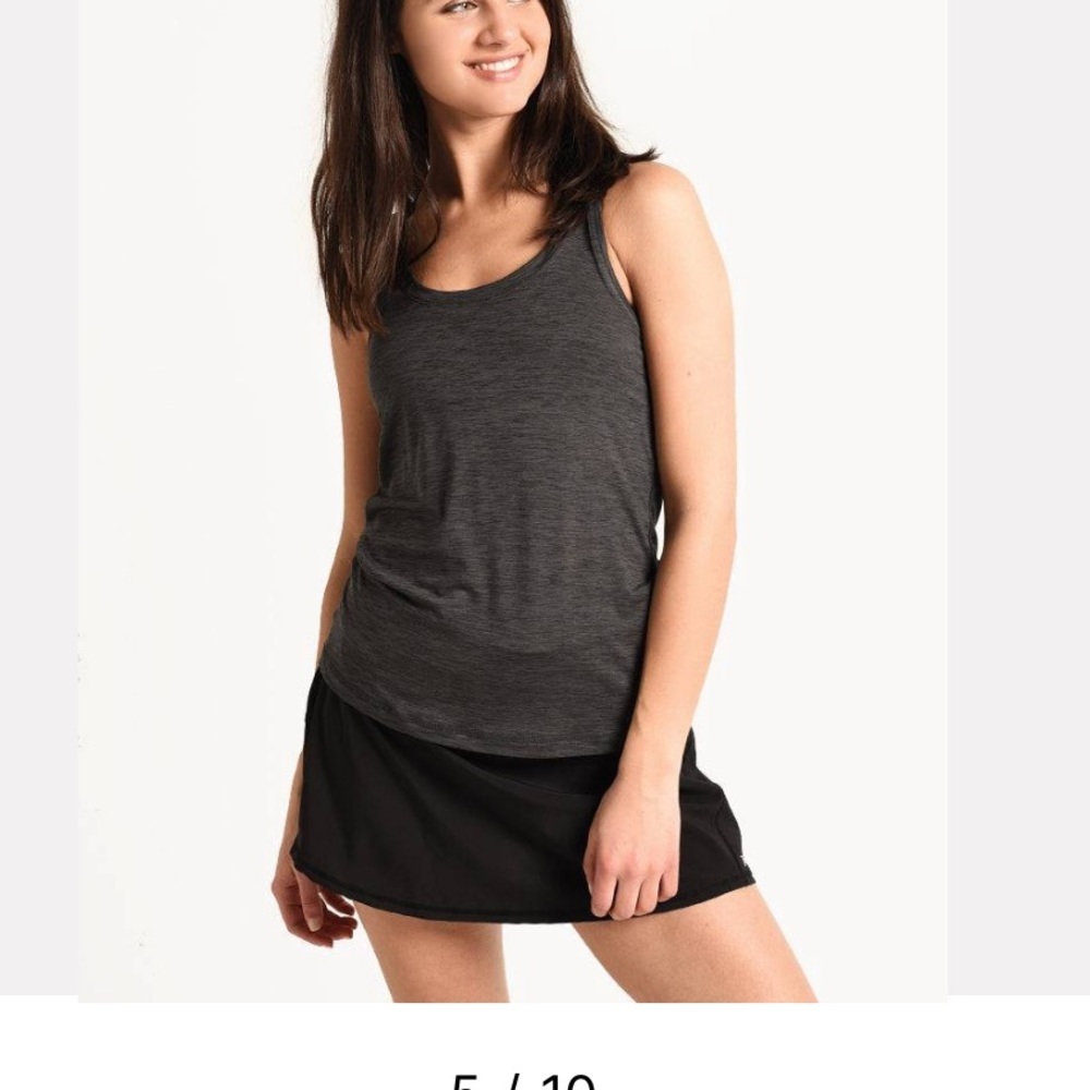 Vuori Heather black/ dark grey Racerback Performance Tank Size: Small